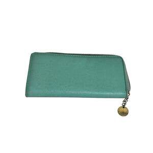 IVANKA TRUMP Saffiano simulated leather zip around wallet 8”x 4.5"
